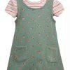 Kids * | Budget Bonnie Jean Toddler Girls French Terry Jumper Dress Sage