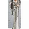 Home * | Wholesale Roman 12.5 Glittered Praying Musical Angel With Dove Christmas Tabletop Decoration Silver