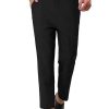 Men * | Best Reviews Of Lars Amadeus Men'S Dress Pants Solid Color Flat Front Slim Fit Business Cropped Pants