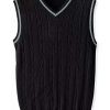 Men * | Best Reviews Of Lars Amadeus Men'S Classic Knitted Sleeveless V-Neck Pullover Sweater Vest