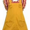 Kids * | Best Pirce Bonnie Jean Toddler Girls Flutter Sleeve Jumper Mustard