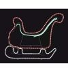 Home * | Flash Sale Roman 25 And Green Led Lighted Sleigh Silhouette Christmas Outdoor Decor Red