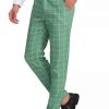 Men * | Budget Lars Amadeus Men'S Dress Plaid Pants Flat Front Printed Business Check Trousers