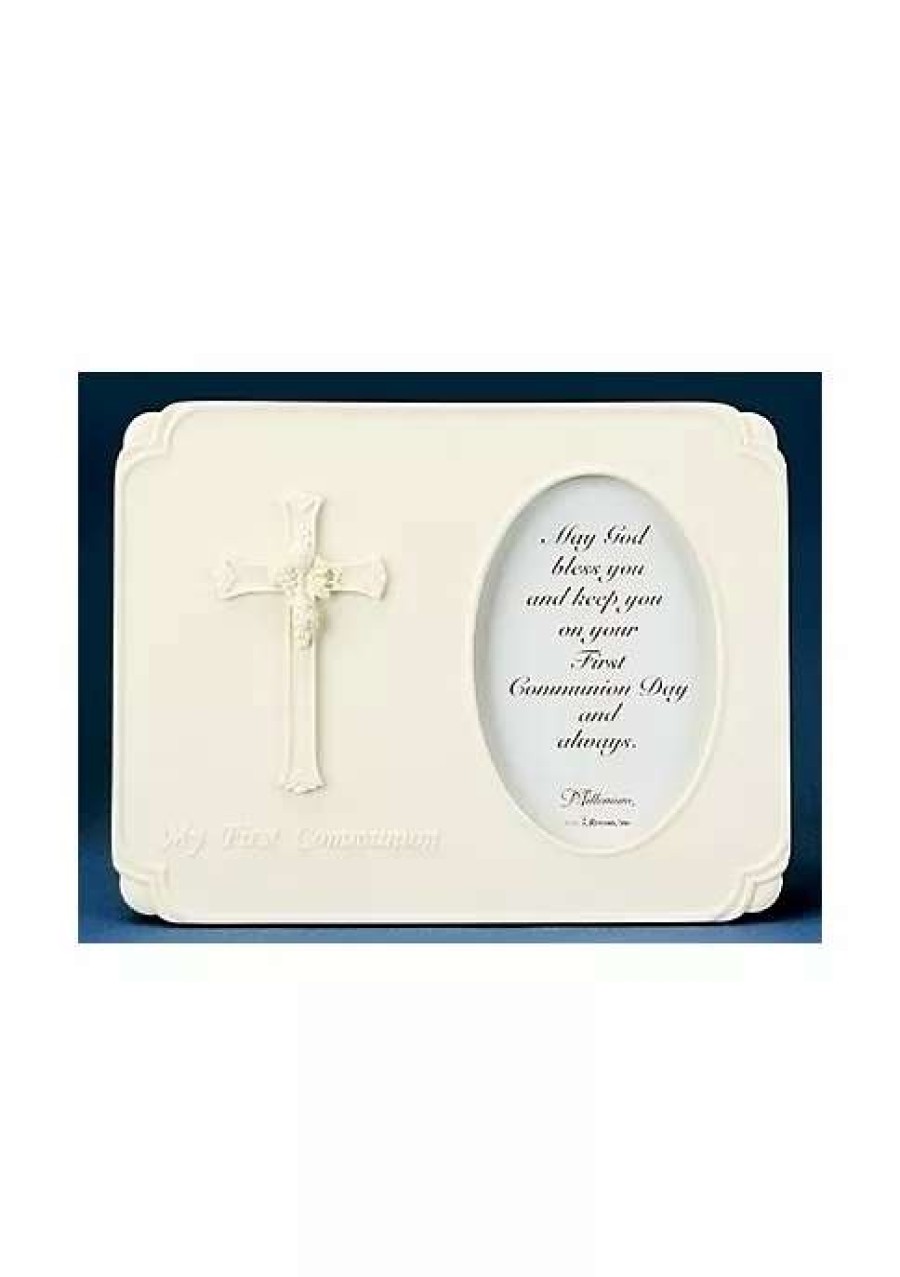 Home * | Coupon Roman Religious First Communion Decorative Photo Frame 3.5 X 5 Ivory