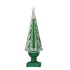 Home * | New Roman 14 Glitter Led Swirl Water Dome With Christmas Tree Table Top Decoration Green