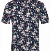 Men * | Top 10 Lars Amadeus Men'S Zebra Print Shirt Summer Floral Printed Short Sleeves Button Down Beach Hawaiian Shirt