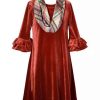 Kids * | Top 10 Bonnie Jean Girls 7-16 Stretch Dress With Scarf Spice