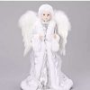 Home * | New Roman 17 And Silver Sequin Angel Christmas Tree Topper White