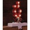 Home * | Cheapest Roman 7 Led Lighted Joy Marquee With Glitte Base Christmas Stocking Holder Red