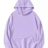 Men * | New Lars Amadeus Men'S Hoodie Sweatshirt Long Sleeves Soild Drawstring Pullover With Pocket