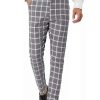 Men * | Cheapest Lars Amadeus Men'S Plaid Dress Pants Casual Slim Fit Flat Front Business Checked Trousers