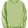 Men * | Cheapest Lars Amadeus Men'S Casual Basic Regular Fit Long Sleeve Solid Color Round Neck Pullover Sweatshirt