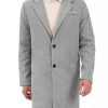 Men * | Best Pirce Lars Amadeus Men'S Trench Coat Single Breasted Lapel Collar Mid-Length Solid Overcoat