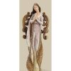 Home * | Promo Roman 9.75 And Purple Ornate Weathered Angel Christmas Tabletop Figurine Brown