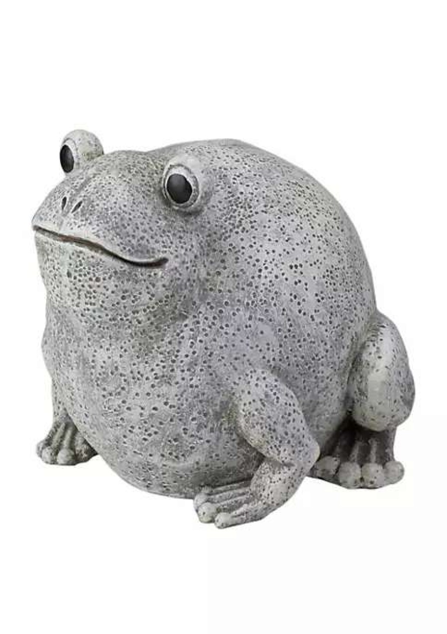 Home * | Best Pirce Roman 5.75 White And Brown Decorative Frog Figurine Outdoor Garden Statue Ivory