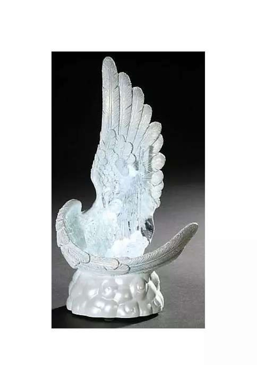 Home * | New Roman 9.75 And White Holy Family In Angel Wing Christmas Figurine Clear