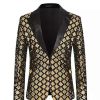 Men * | Cheap Lars Amadeus Men'S Sequin Blazer Tuxedo Prom Party Shiny Glitter Sports Coat Suit Jacket