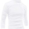 Men * | Flash Sale Lars Amadeus Men'S Turtleneck Top Slim Fit Long Sleeve Pullover Turtle Neck Shirt