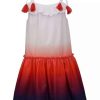 Kids * | Buy Bonnie Jean Girls 7-16 Dip Dye Americana Dress Red