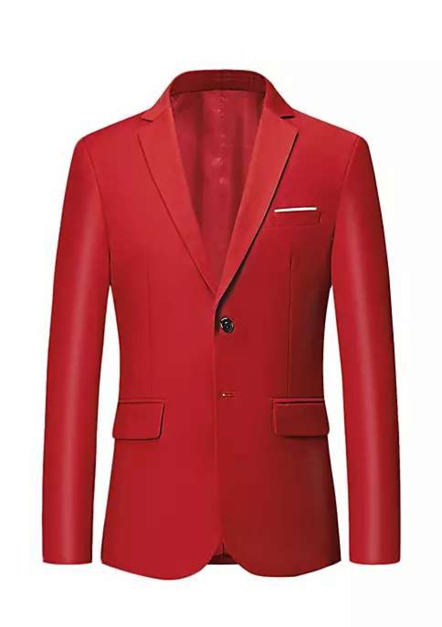 Men * | Flash Sale Lars Amadeus Men'S Blazer Sports Coat Lightweight Slim Fit Formal Prom Suit Jackets