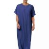 Men * | Wholesale Lars Amadeus Men'S Nightshirt Short Sleeves Sleep Shirt Lounge Sleepwear Long Gown