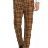 Men * | Hot Sale Lars Amadeus Men'S Plaid Dress Pants Casual Slim Fit Flat Front Skinny Business Checked Plaid Pants