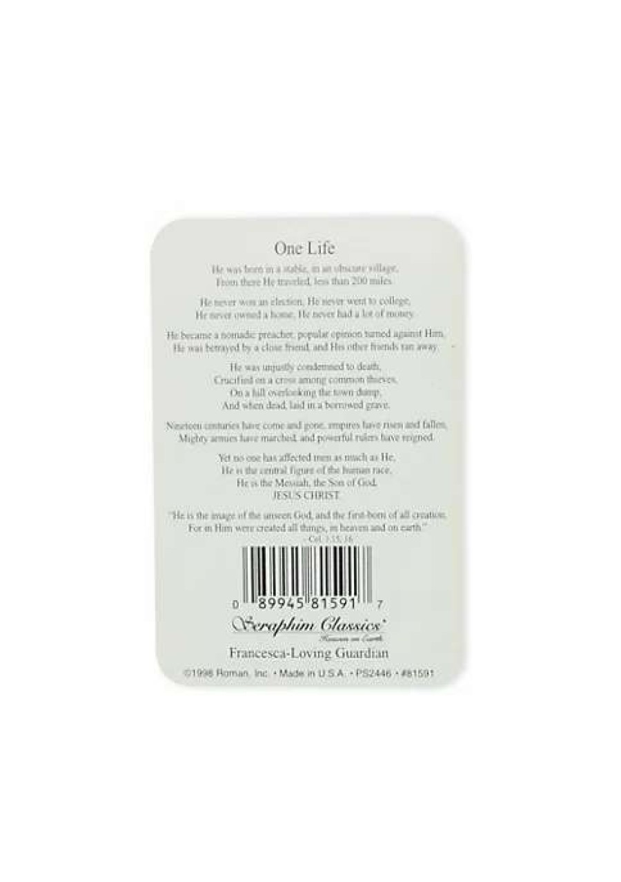 Home * | New Roman Club Pack Of 25 Seraphim Classics "One Life" Jesus Prayer Cards #81591 White