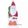 Home * | Cheapest Roman 12 And White Led Lighted Color Changing Santa Claus In Chimney Christmas Figure Red